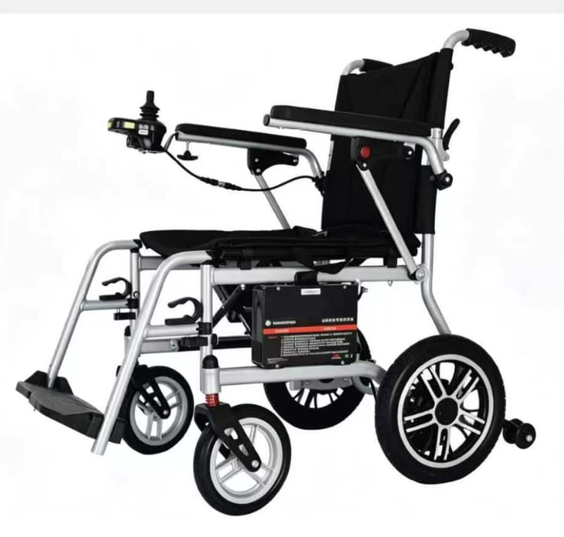 QDWP-B02L folding electric wheelchair, silver frame